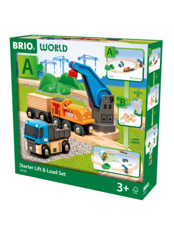 BRIO World Set voor beginners heffen en laden