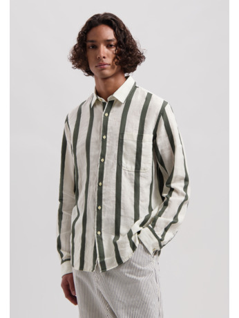 Miller Shirt Linen Stripe