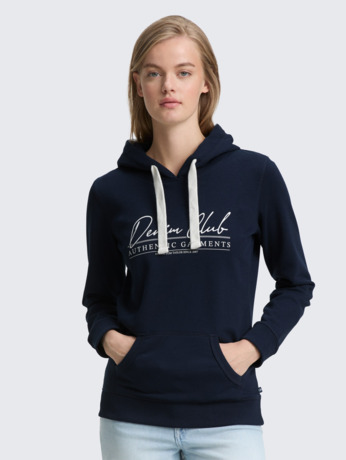 Hoodie met logo-opdruk