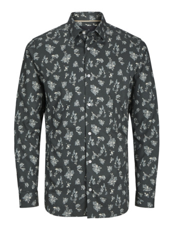 JPRBLALEEDS PRINT DOBBY L/S SHIRT L