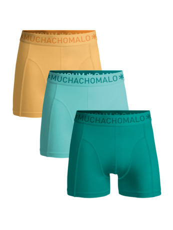 Heren 3-Pack Boxershorts Effen Green/Blue/Orange