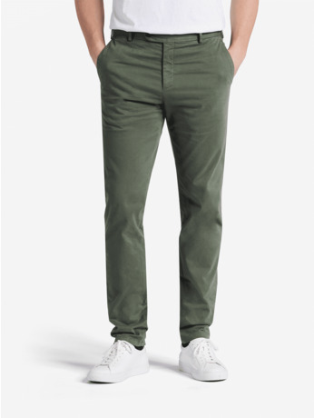 No Label Heren Broek Beige Diego Cotton-Stretch