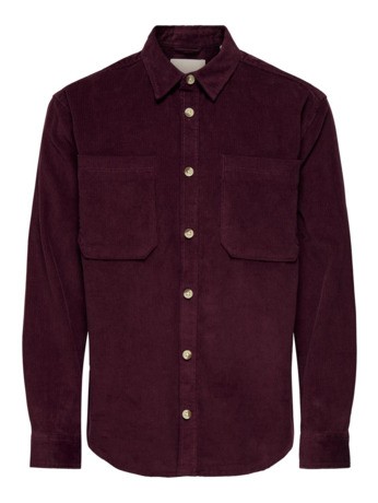 Ruimvallend Overhemd Kraag Lange Mouwen (L/M) Heren