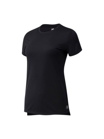 New Balance Dames Performance T-shirt Kleding Zwart
