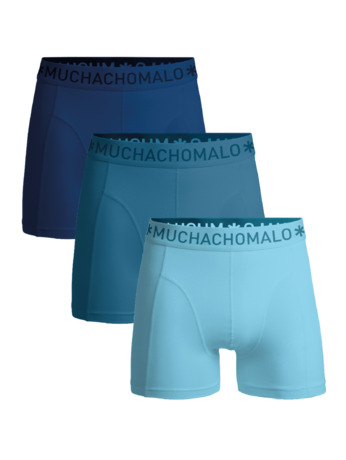 Heren 3-pack Boxershorts Microvezel Effen Blue