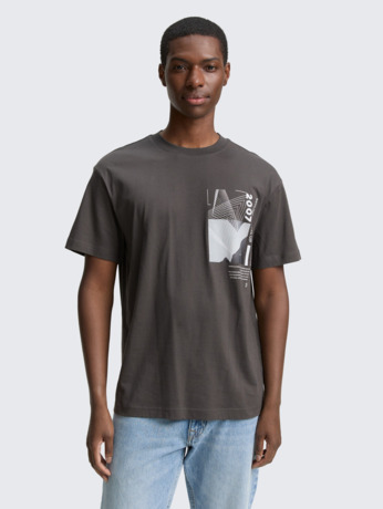Relaxed T-shirt met fotoprint