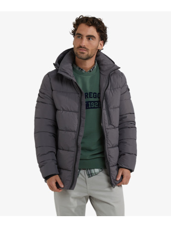 Hooded Bomber Jacket 100% Polyester Heren