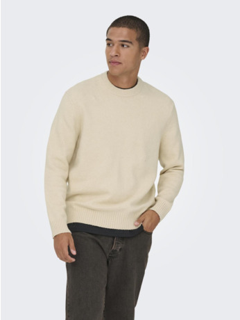 Relaxed Fit Crew Neck Lange Mouwen (L/M) Heren