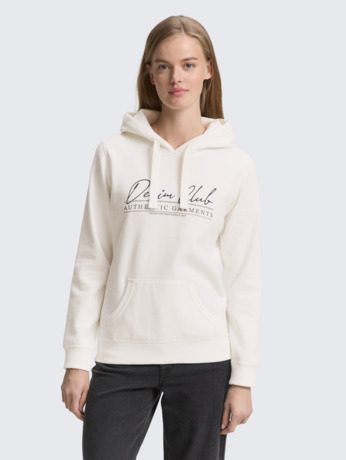 Hoodie met logo-opdruk