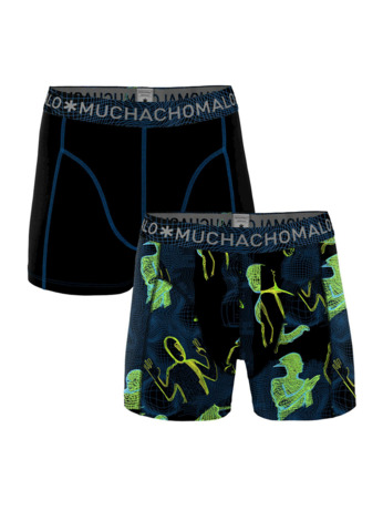 Heren 2-pack shorts Off the grid Print/Black