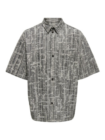 Relaxed Fit Shirt Kraag Korte Mouwen (K/M) Heren