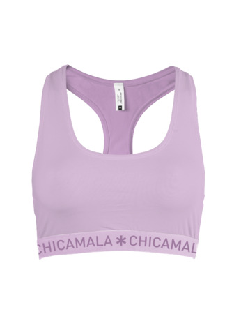 Meisjes 1-pack racer back effen Pink
