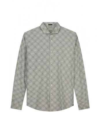 Dstrezzed Heren Shirt Spots Wit Nathan