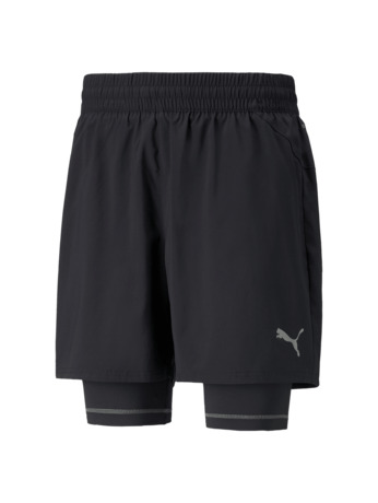 RUN GRAPHIC 2IN1 5" SHORT M Puma Black-