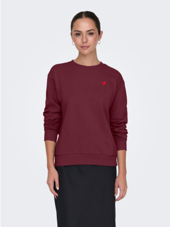 JDYPARIS L/S  EMB SWEAT JRS