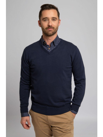 Suitable Pullover Vini V-Hals Navy