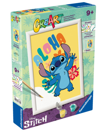 Ravensburger CreArt Disney Aloha Stitch - Schilderen op nummer voor kinderen