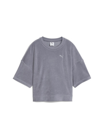 Toweling Cat Cropped Tee