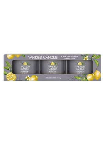 YC Black Tea & Lemon Filled Votive 3-Pack