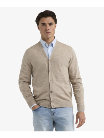 Fine Merino Classic Cardigan 100% Merino Wool Heren