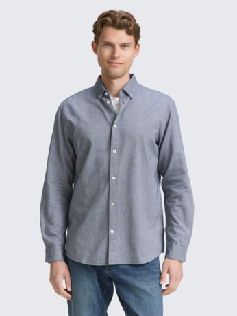 Regular fit katoenen Oxford overshirt