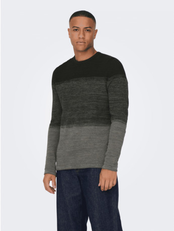 ONSPANTER LIFE 12 STRUC CREW KNIT N