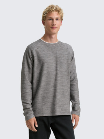 Shirt met lange mouwen en textuur