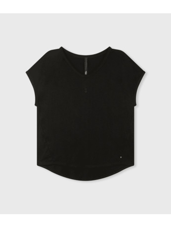 10DAYS Dames korte mouw t-shirt V-hals 100% biologisch katoen