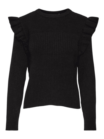 VMEMILIA LS O-NECK FRILL PULLOVER E