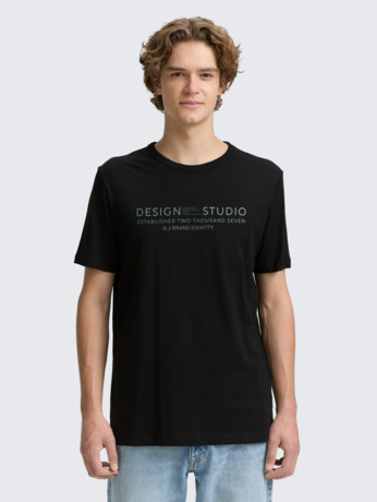 Basic T-shirt met logoprint