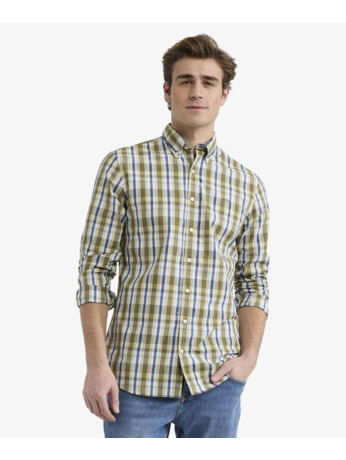 Summer Check Shirt 100% Cotton Heren