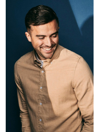 Suitable Overhemd Flanel Beige