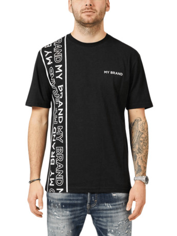 MY BRAND LINES BLACK T-SHIRT