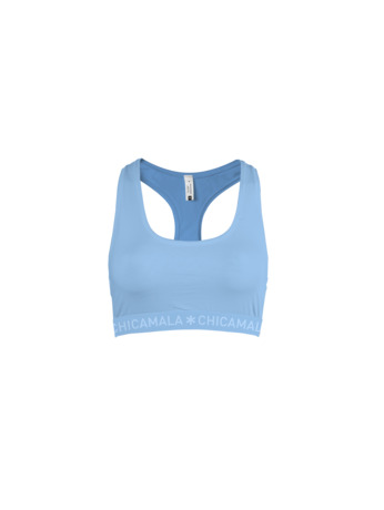 Dames racerback 1-pack Effen Blue