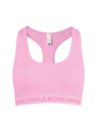 Dames 1-pack racer back effen Pink