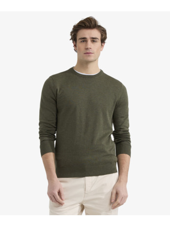C-Neck Sweater 100% Cotton Heren