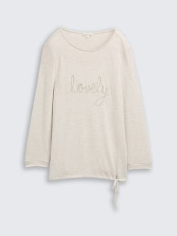 Shirt met lange mouwen en letters