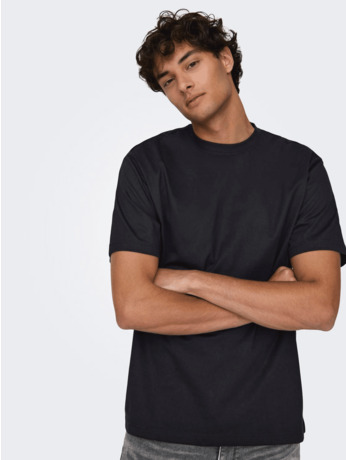Relaxed Fit O-Hals Korte Mouwen (K/M) Heren
