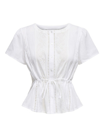 Regular Fit O-Neck Sleeveless (S/L) Regular fit mouwloze top met trekkoord