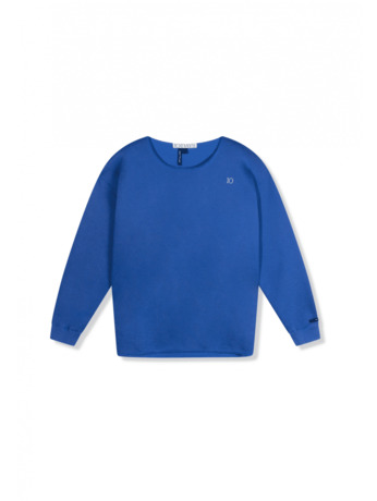 raw edge statement sweater