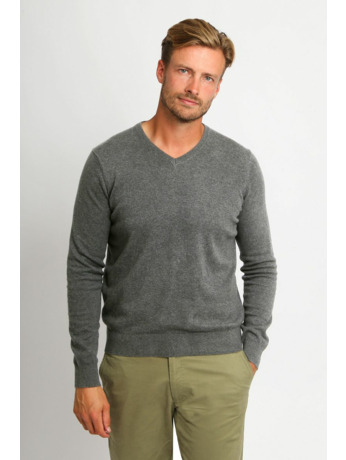 Suitable Respect Vinir Pullover Melange Antraciet
