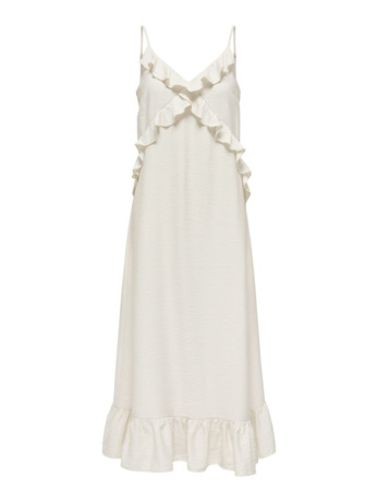 Regular Fit V-Neck Sleeveless (S/L) Zomerjurk met V-hals en ruches