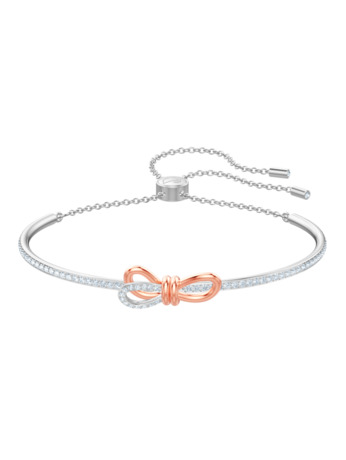 Lifelong Bow Soft Bangle Mixed Plating Crystal