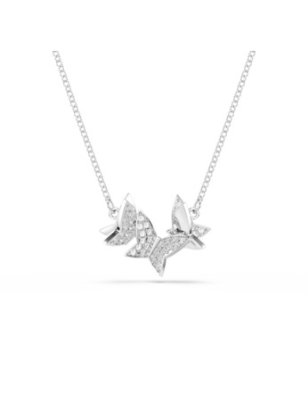 Idyllia Lilia Necklace Small Rhodium shiny Crystal