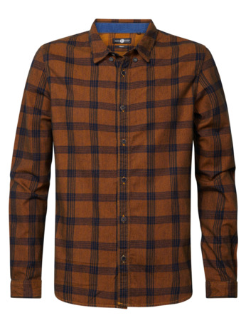 Men Shirt Long Sleeve Check