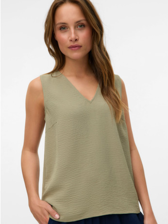 VMALVA S/L V-NECK TOP WVN NOOS