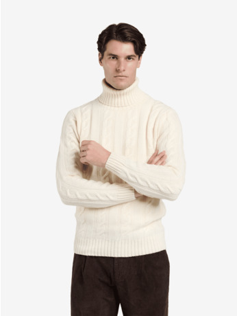 No Label Heren Trui Wol Grijs Yorkton Wool