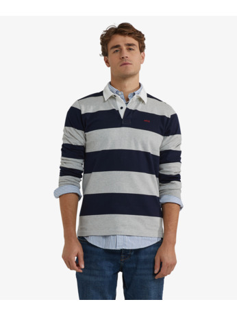 Striped Rugby 100% Cotton Heren
