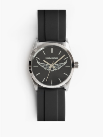 ZADIG RUBBER WATCH 33 BLACK