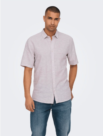Slim Fit Overhemdkraag Korte Mouwen (K/M) Heren